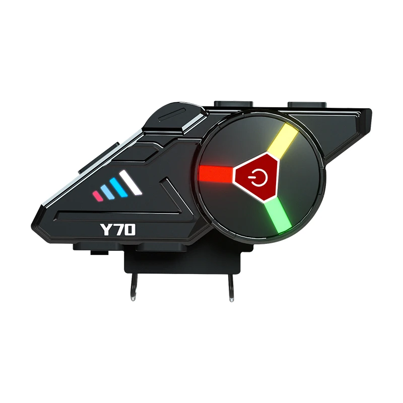 Беспроводные мотоциклетные наушники Y70 нового дизайна с голосовым помощником и IPX6 водонепроницаемые CVC + DSP шумоподавление