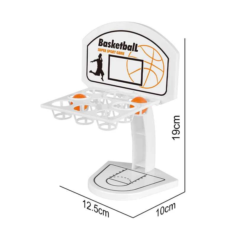 QS Hot Selling Kids Creative Table Top Game Toys 2 Style Packing Plastic Ejection Basketball Machine Set Toys For Children