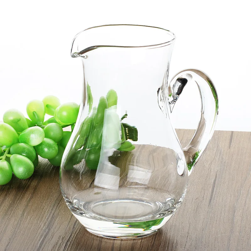 100/300/550/1200ml Creative Vase Shape Clear Glass Drinking Decanter Spirit Bottle Carafe With Handle For Whisky Alcohol Wine