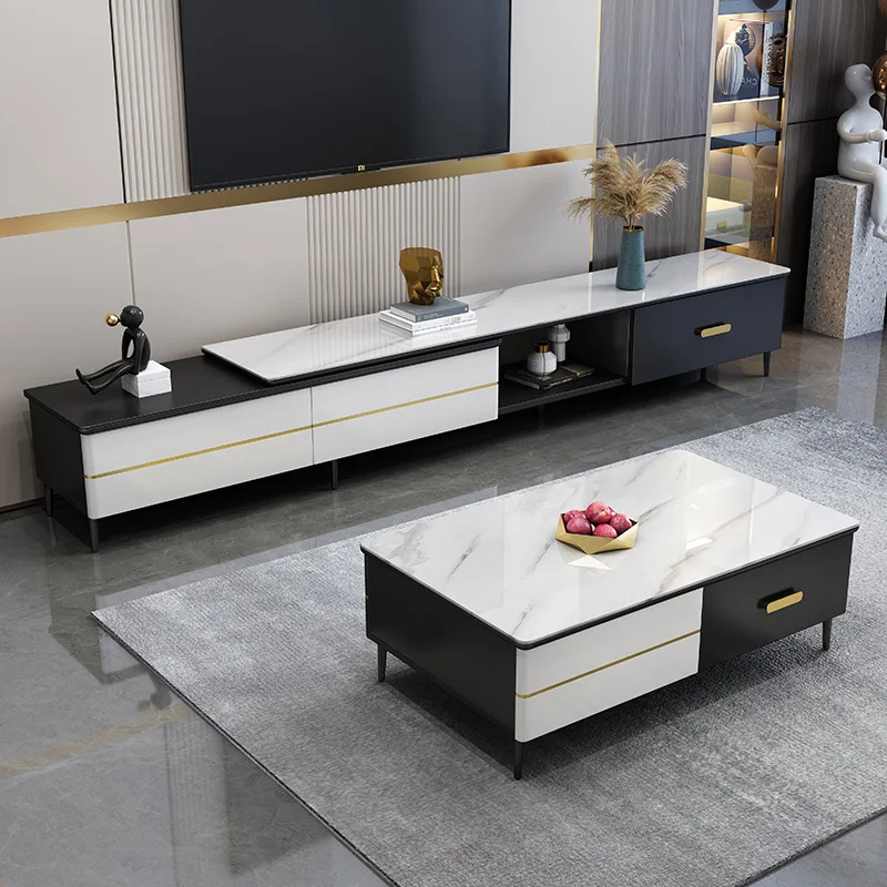 Chinese Style Custom Size Modern Home Furniture Luxury Black Wooden Living Room Console TV Cabinet Stand with Drawer