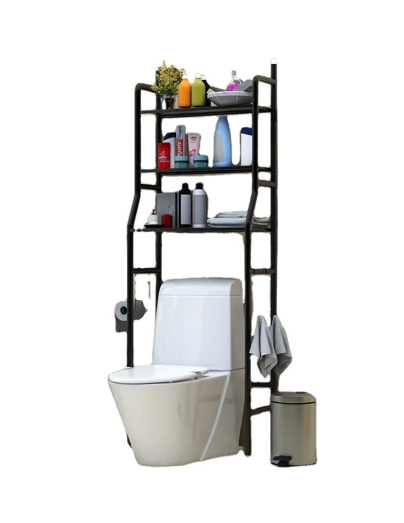 Yiwu Steel Spray Toilet Standing Saver Washing Machine Storage Rack