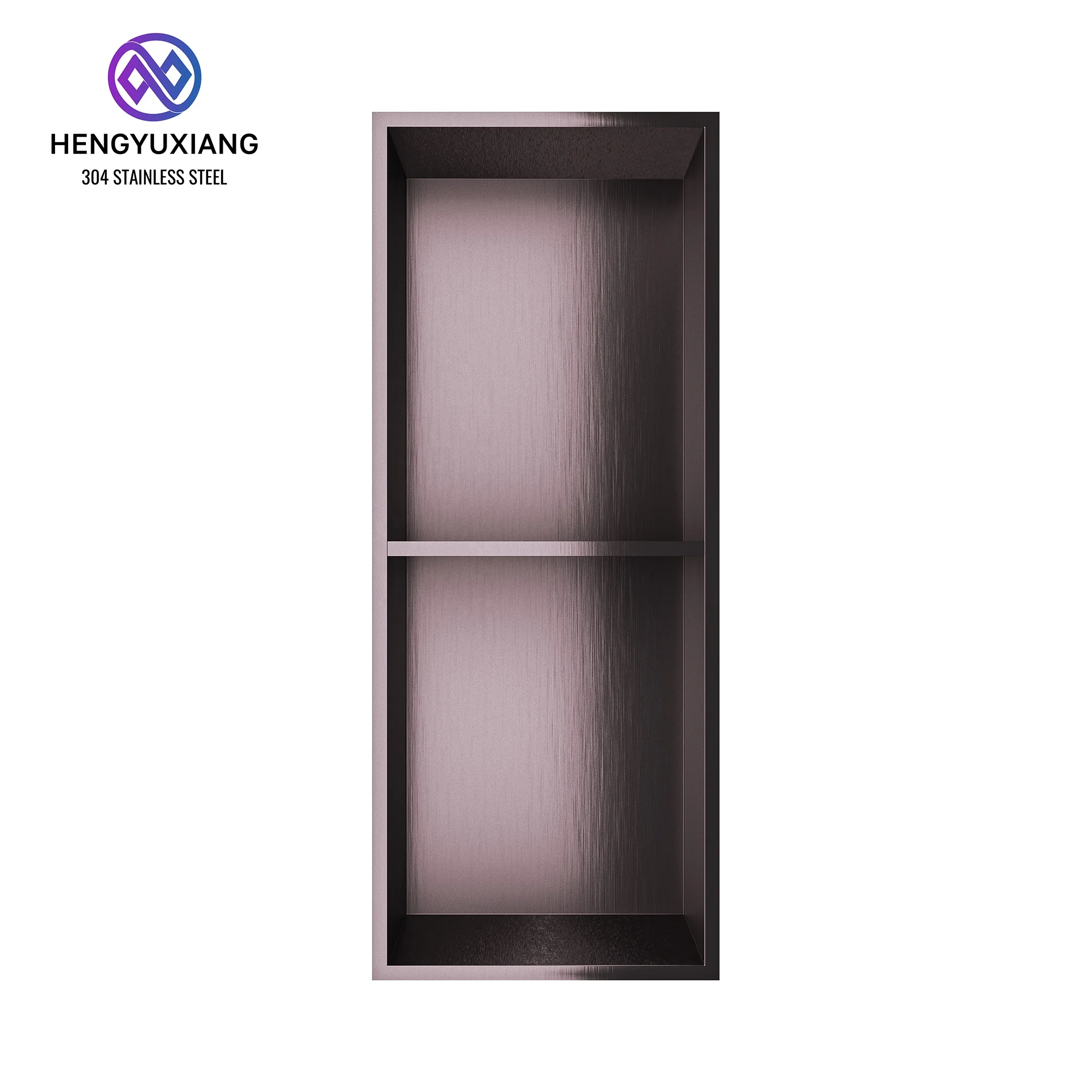 Factory direct recessed shower insert wall SUS304 stainless steel niche products for bathroom Shampoo and Toiletry Storage