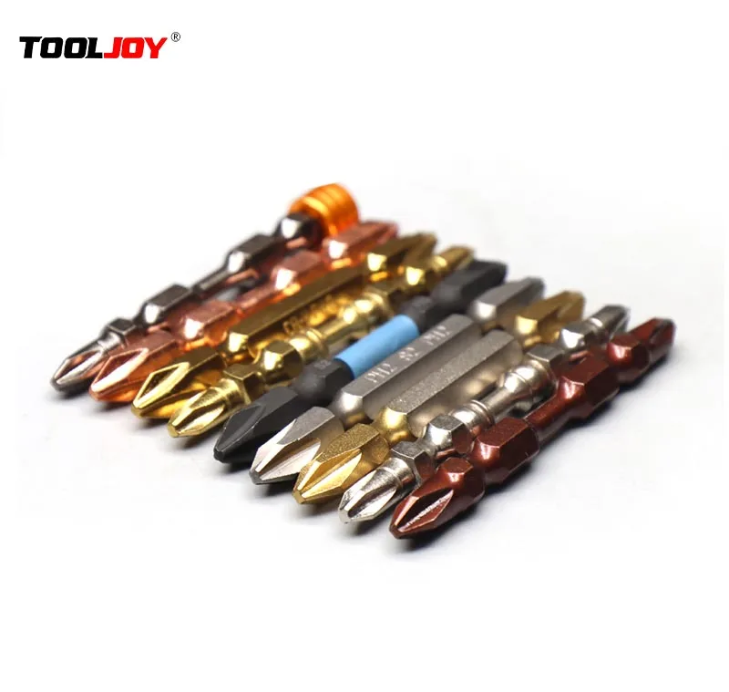 Оптовая Продажа с фабрики TOOLJOY S2/CRV 65 мм двухсторонняя отвертка Высококачественная магнитным кольцом
