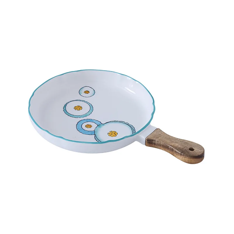 japanese korean creative household tableware design blue and white dinner plate porcelain high quality ceramic dinnerware modern