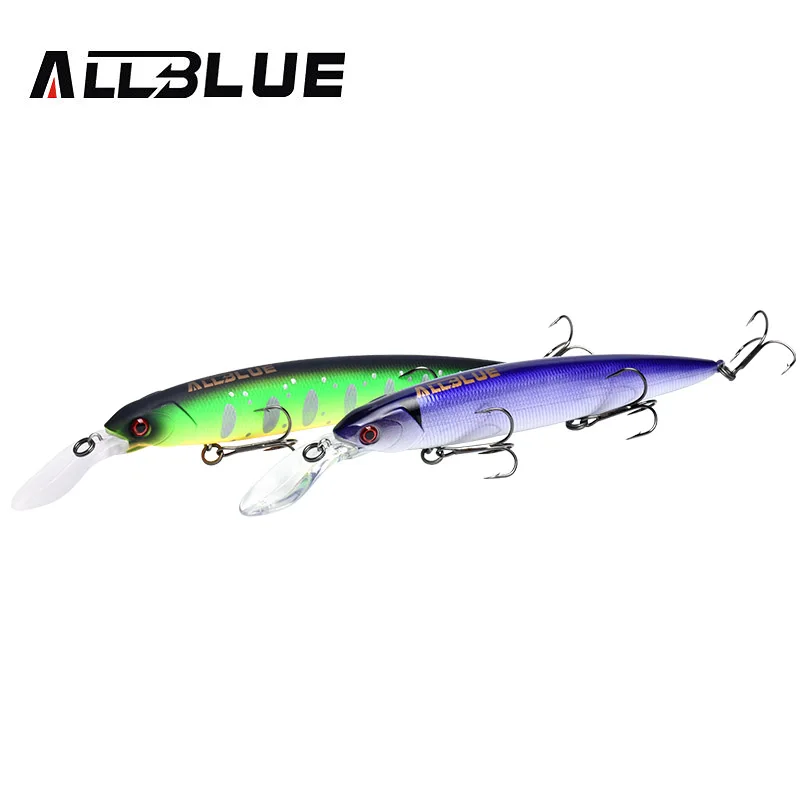 ALLBLUE GEEKO 132SF Rattle Wobbler Fishing Lure Slow Floating Minnow bait
