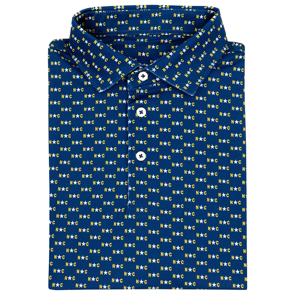 Yingling New Customization Wholesale Golthan Blue Sports Quick Dry Camo Design Short Sleeves Golf Polo