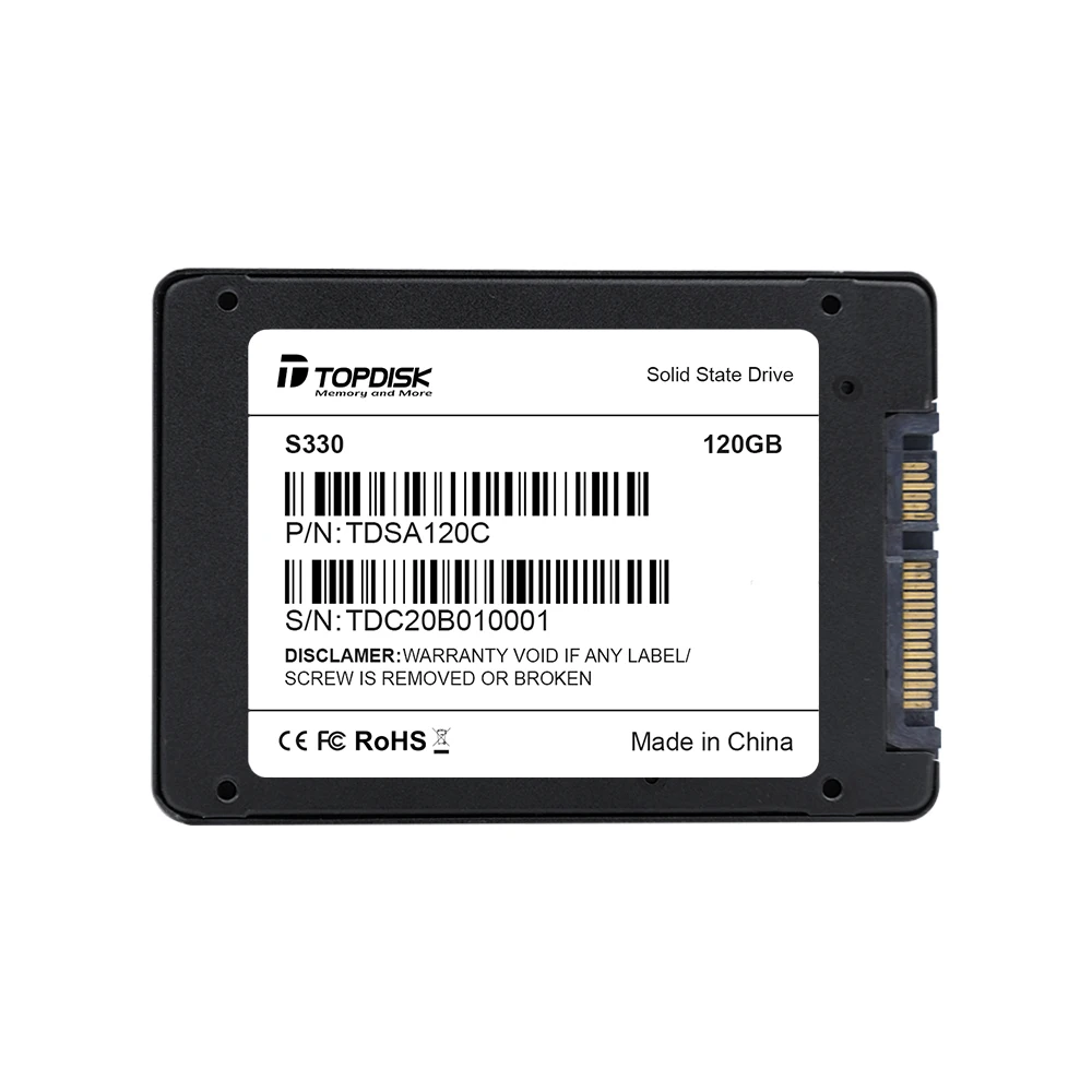 Topdisk SSD Price 2.5 Sata 120gb 240gb 480gb SSD Hard Drive