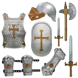 Amazon hot selling boy toys Halloween plastic dress up sword toy armor suit for boy