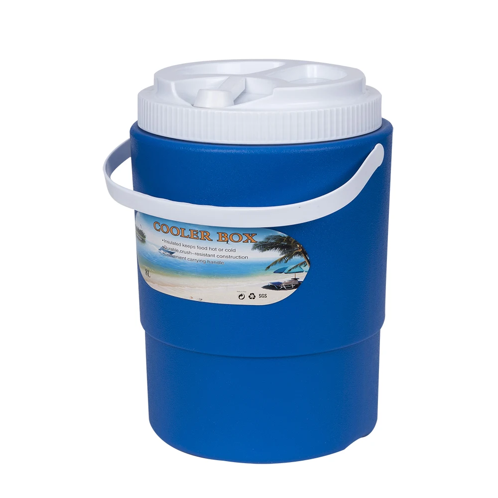 Manufacturer Selling 8L Insulated Portable Hard Plastic Cooler Thermos Buckets Lightweight Fresh Cooler Box For Camping