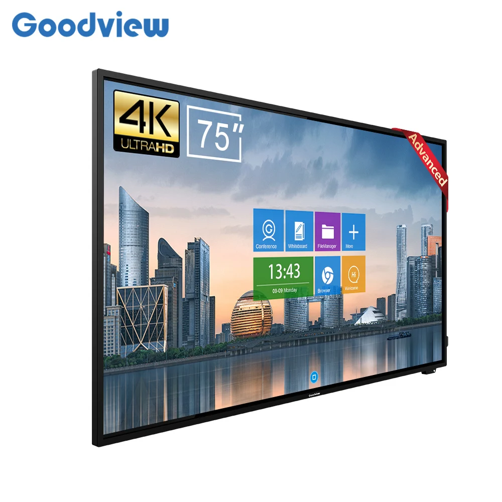 Goodview 75 inch interactive touch screen whiteboard smart in bangladeshi price classroom electronic