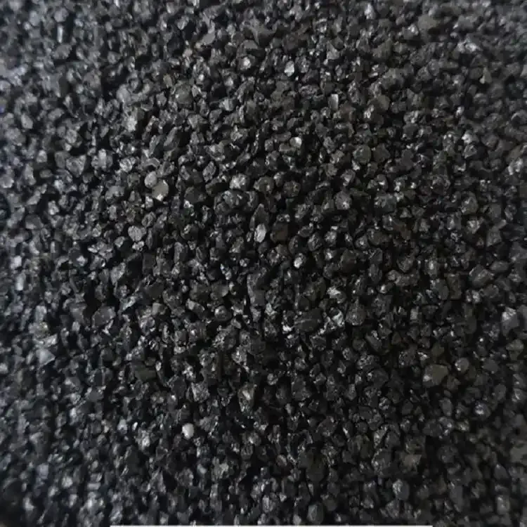 Bright black sand/  Black emery/Black Silicon Carbide Grit 10-20mesh, 20-40mesh,40-80mesh
