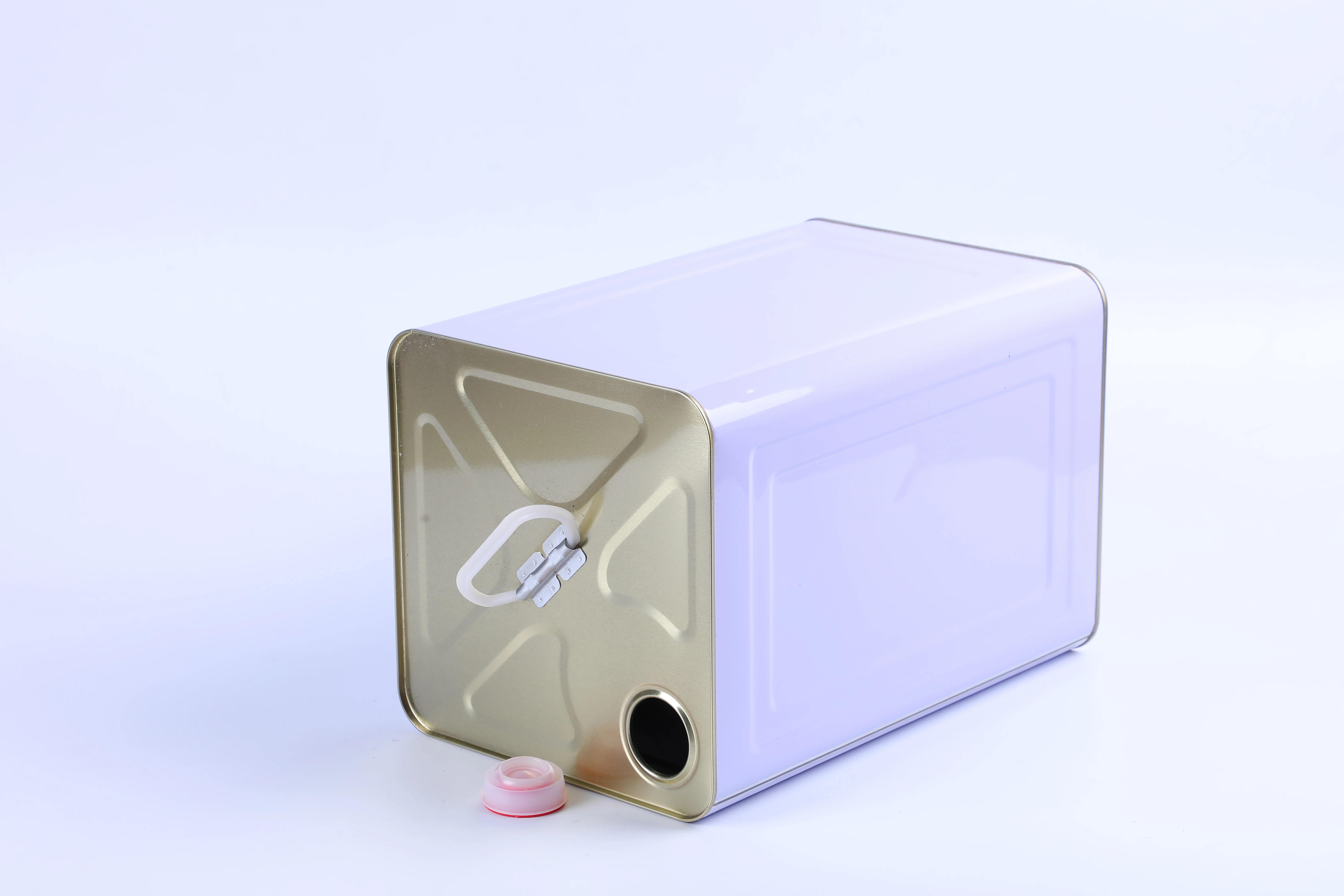 
High Quality Metal Tin Containers Square iron drum with pressure cover 