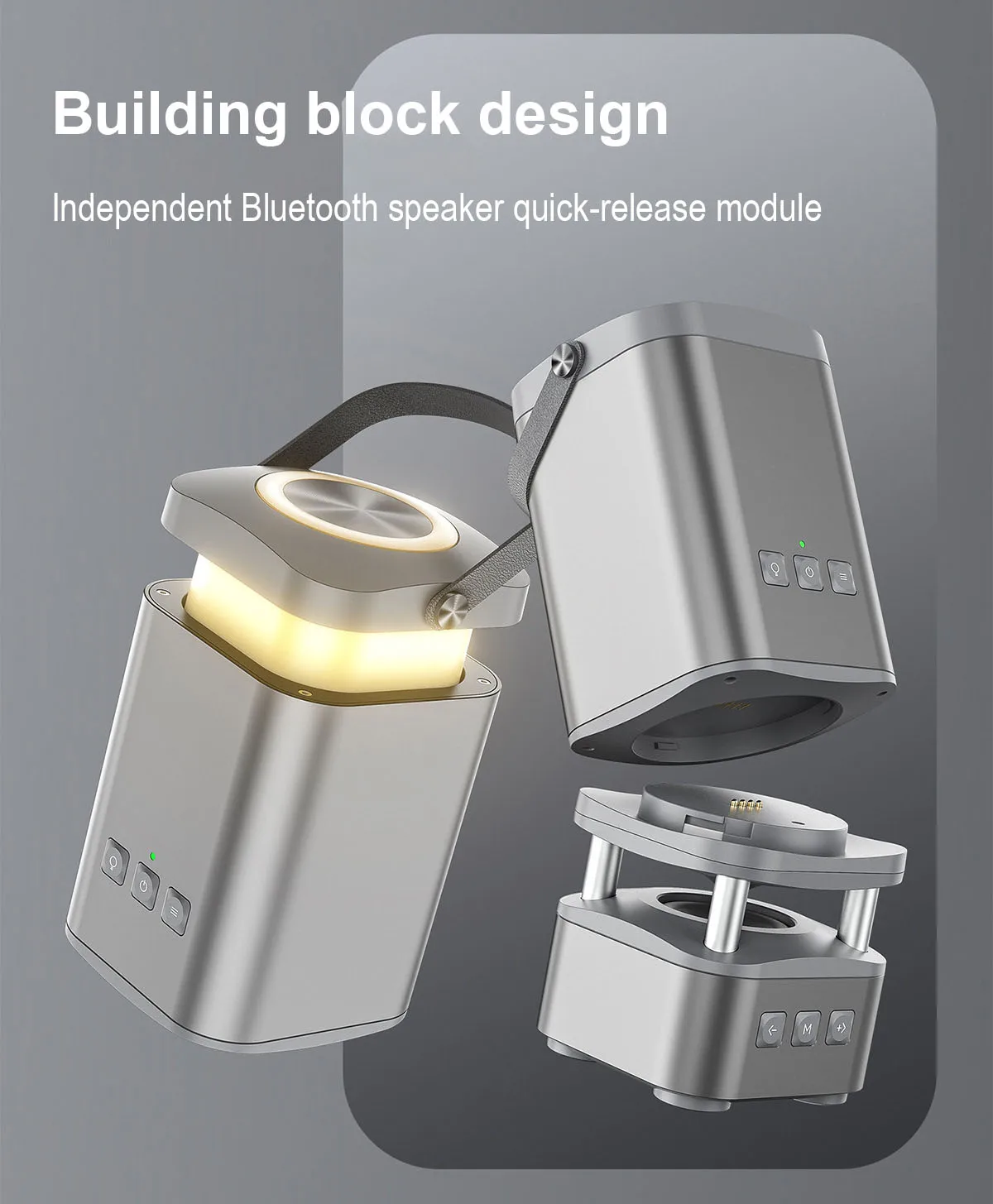 Rechargeable LED Multifunction Magnetic Lanterns Telescopic Camping Lights Outdoor Camping IP65 Emergency