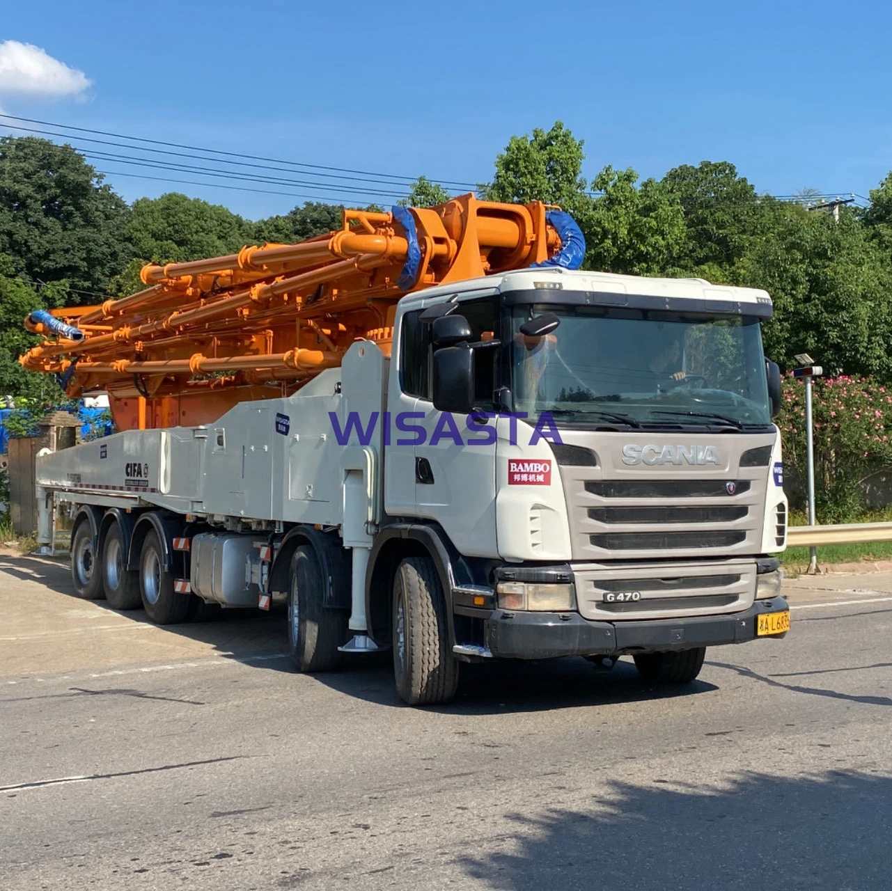 Cifa 58m 52m Used Concrete Pump Truck For Sale ZLJ5530THBK