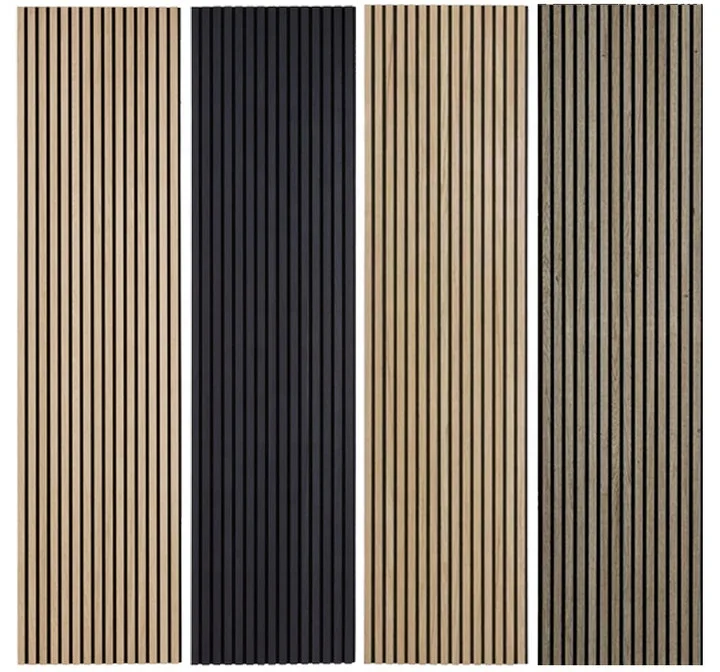 Kasaro Wooden Wall Panel Slat Wall Board Wood Veneer Pet Soundproof Absorbing Polyester Acoustic Panels For Hotel