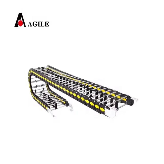 II type New Flexible Steel Cable Drag Chains Metal energy hose wires drag tracks cable chain for automation equipment