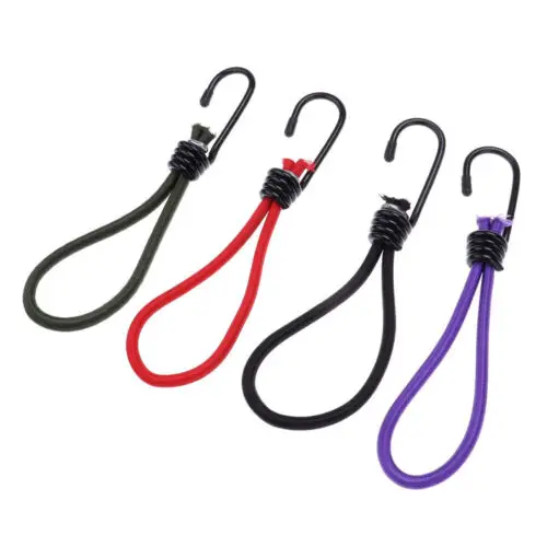Ropenet  Factory Supply 16CM High Strength Bungee Cord Cables Elastic Rope With Metal Hook For Tent Elastic Rope Bungee Cord