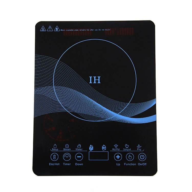 Домашняя Коммерческая Микрокристаллическая панель 2200 Вт Одиночная электрическая плита умная индукционная плита