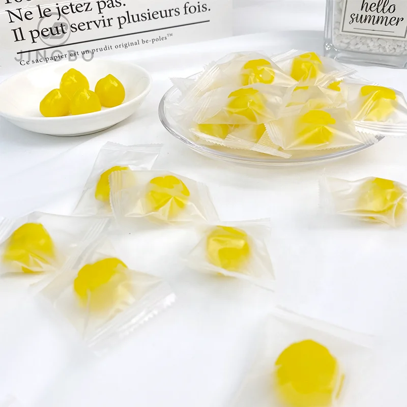 Wholesale Bulk Wedding Gift Lemon and Salt Flavored Candies Fruit Flavor Halal Sweet Delicious Candy.