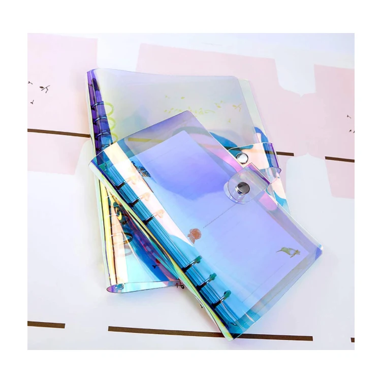  Loose Leaf PVC Clear Budget Binder Pocket with Zipper Translucent Cash Envelopes