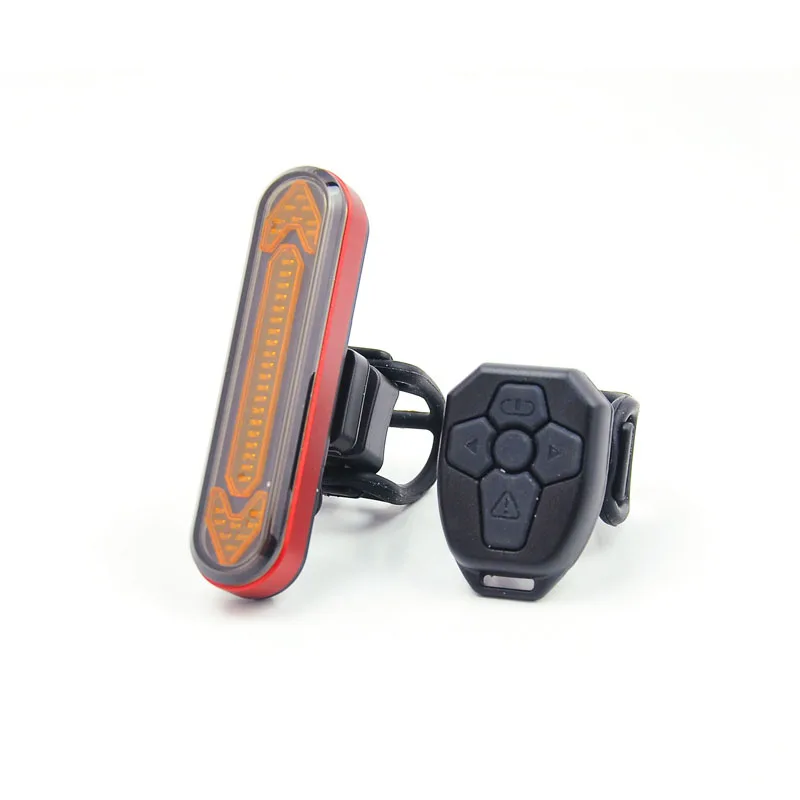  Wireless Remote Control Led Steering Bike Tail Cycling Easy Mounting Waterproof Programming Bicycle Rear Light With Rubber