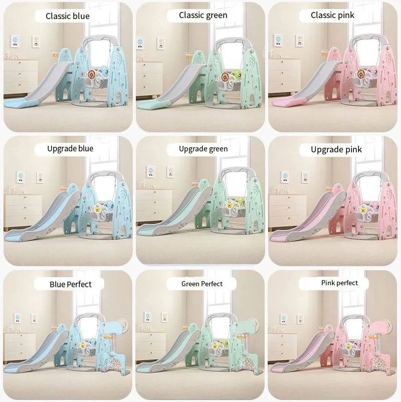 New Styles Dinosaur Baby Toys Safety Playground Children Indoor Children Plastic Swing Slide Toys
