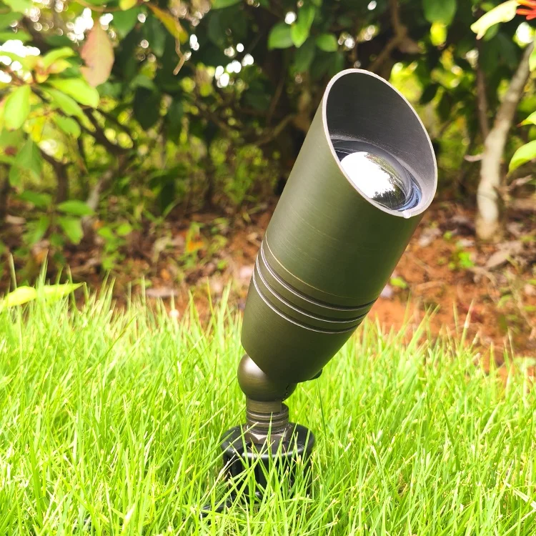 IP65 LT2105 литые латунные антикварные бронзовые лампы MR16 Точечный светильник 12 в низкое напряжение наружный Ландшафтный осветительный прибор для сада