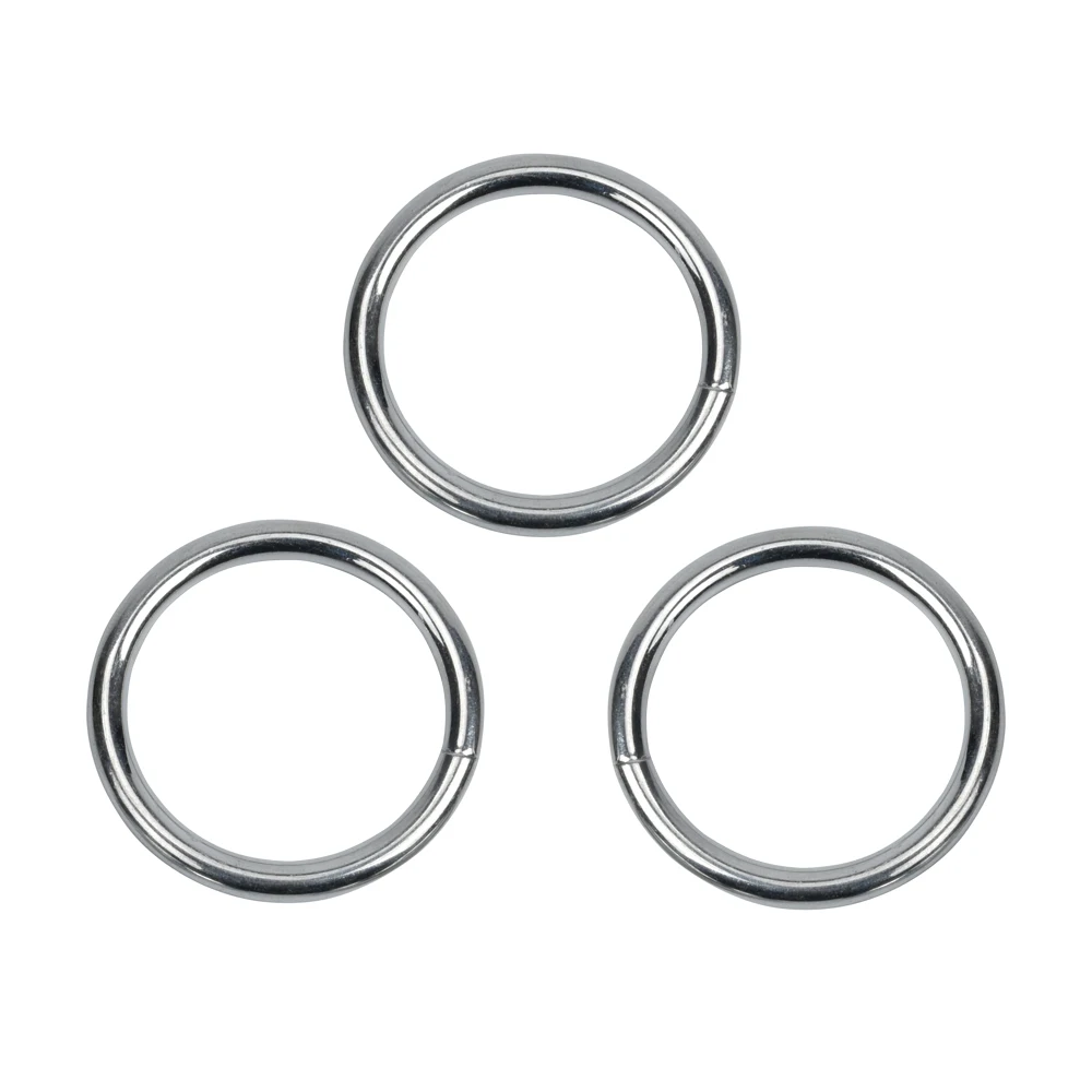 ON-775  normal steel with BLACK nickel plated lowest price 7mm welded O Ring metal