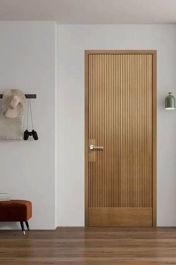 Low price interior hardwood door fill in solid wood core Prehung Melamine Mdf Hotel Door With Frames