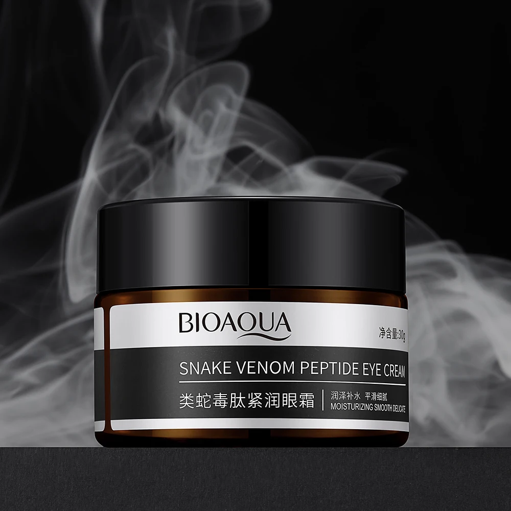OEM BIOAQUA Private Label против морщин питательный уменьшающий темные круги сухой кожи сделанный Змеиный пептид крем для глаз
