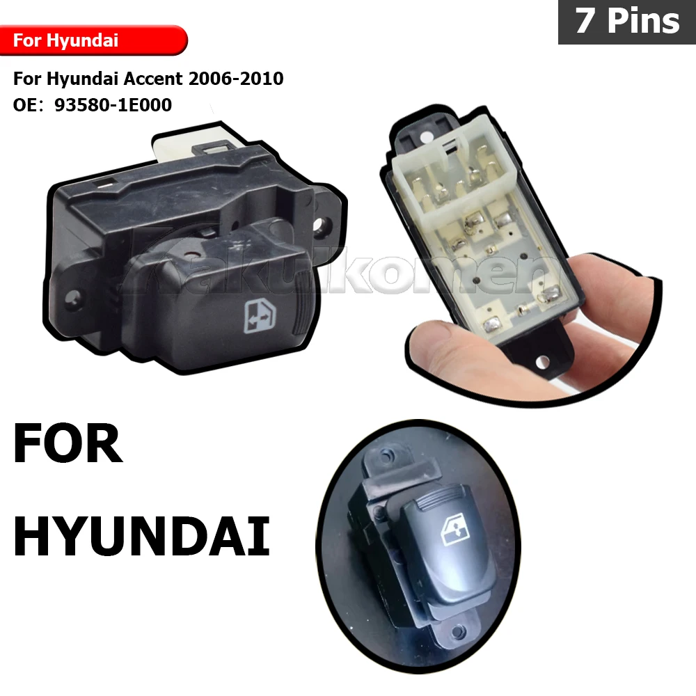 For Hyundai Accent 2006-2010 93580-1E000 935801E000 German Specification BTAP New Electric Window Glass Lifter Switch
