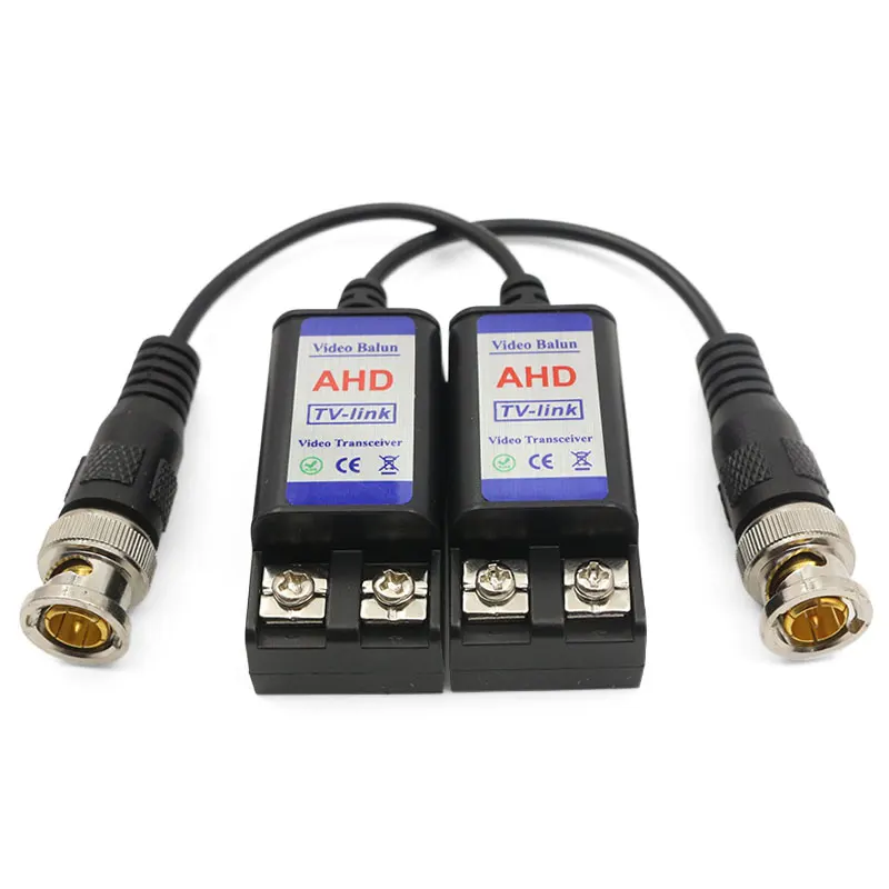 1080p 5mp CVI TVI AHD CVBS HD passive single channel video balun with CE FCC ROHS 2 years warranty for CCTV cam accessories