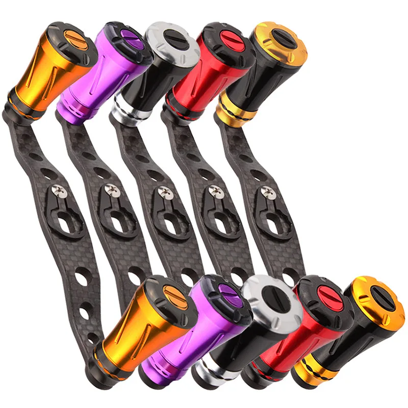 WEIHE Fishing Reel Handle Carbon Fibre Aluminum Alloy Knob For Baitcasting Reel Fish Reel Tackle Accessory