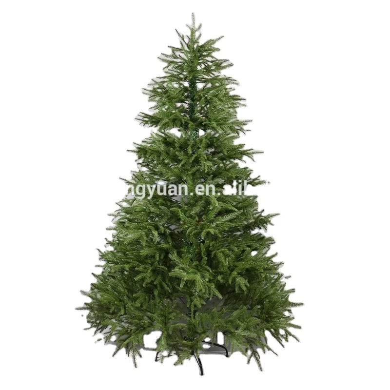 Artificial Christmas Tree Mixed Luxury PE and PVC 210cm Green Color Christmas Decoration Supplies