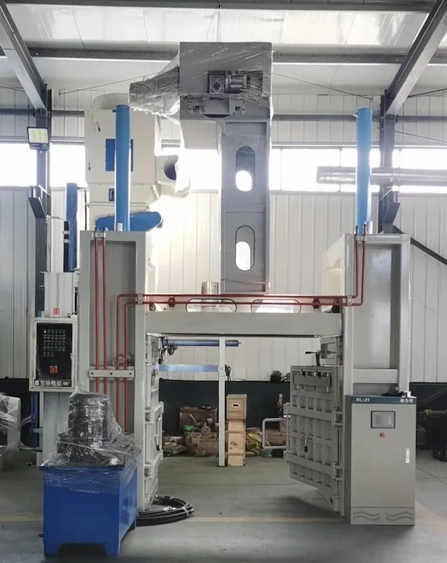 Cotton bale pressing machine hydraulic vertical outer clothing packer compress used clothes baler