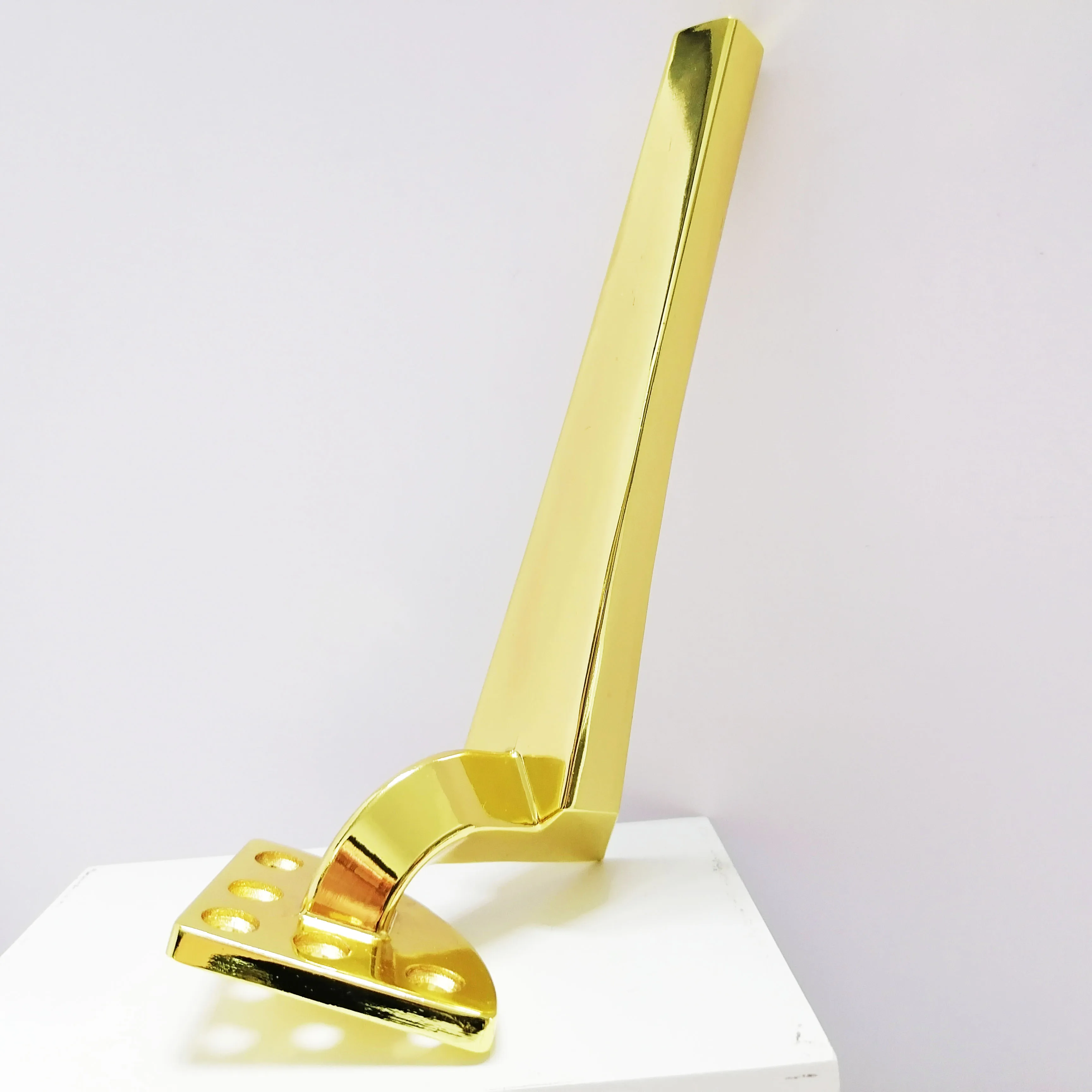 China manufacturer prices decorative accessories for modern sofas legs gold color customized aluminum alloy cabinet sofa legs