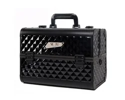 Pro Aluminum Makeup Cosmetic Train Case - aluminum cosmetic case-aluminum cosmetic box