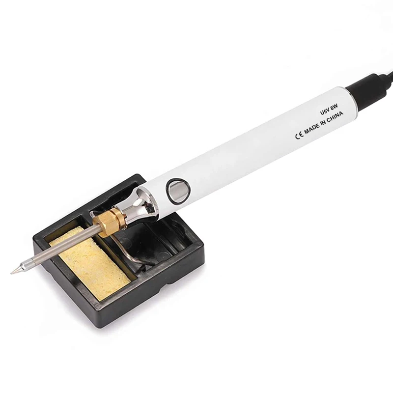 Factory Direct Sales Wireless Micro 5V 8W USB Soldering Iron Gun Wood Burning Pen Kit Solder Tool Havya Electric Soldering Irons