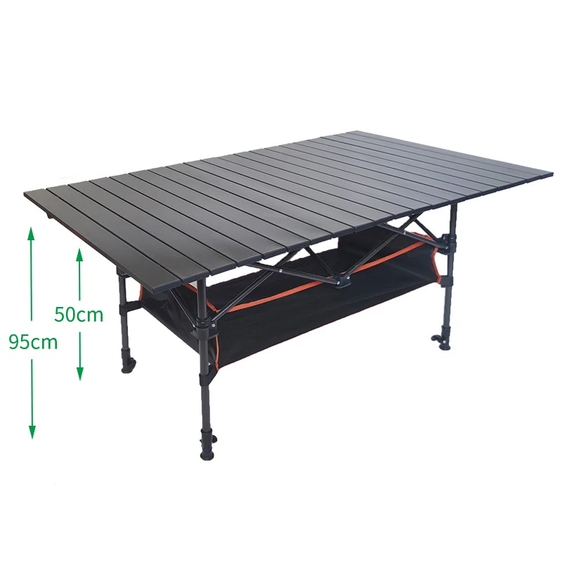 Открытый подъемный складной стол для кемпинга и пикника портативный регулируемый стол из алюминиевого сплава с регулировкой высоты