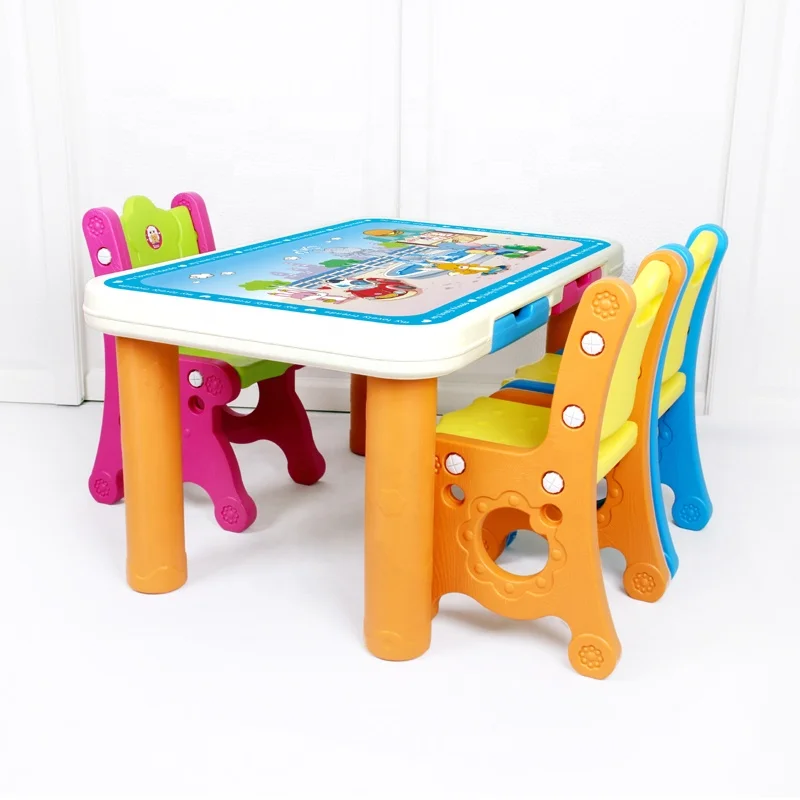 furniture cute design  cheap plastic  drawing table baby table bedroom children reading table