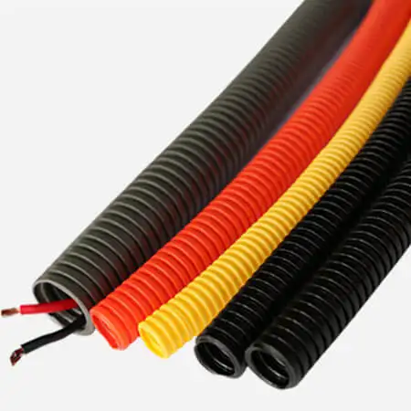 polyethylene wire loom tube underground flexible conduit small corrugated plastic pipe resistant electrical conduit