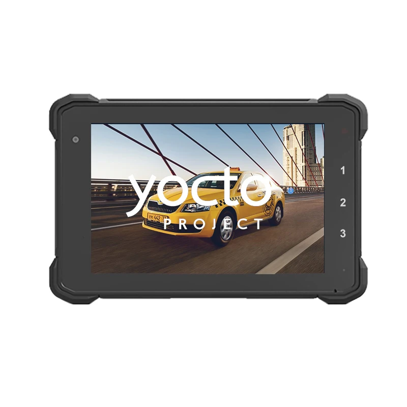 New 7 inch Rugged IP67 Linux Tablet panel Canbus RS232 LAN GPIO ACC RS485 Agriculture Camera Open GL 3D Geo SDK Yocto