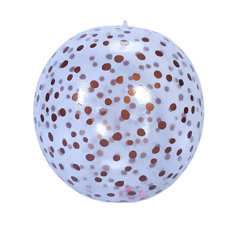 
wholesale rubber standard size spray-paint transparent beach ball 