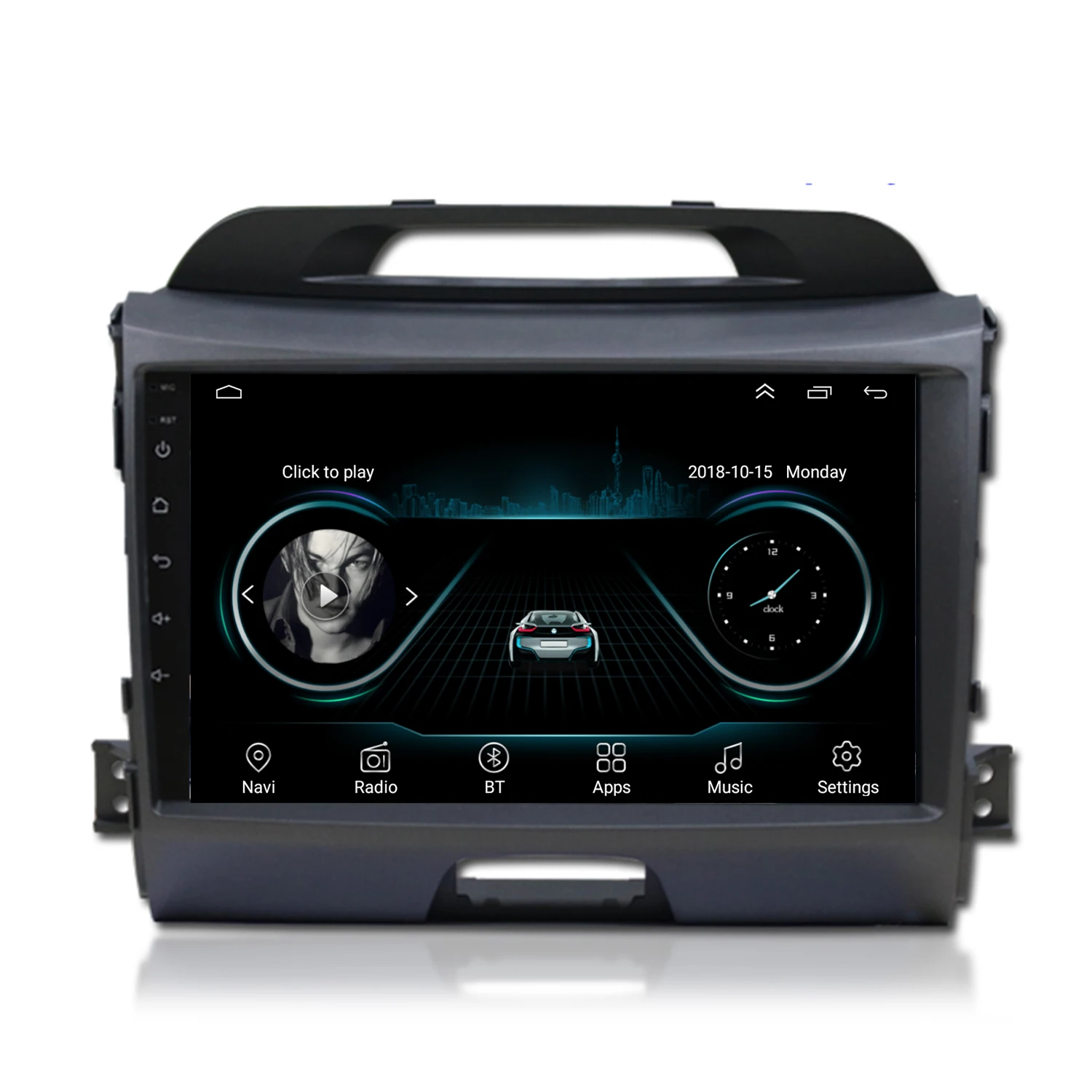 Auto radio 2Din Fascia Frame Car Radio for KIA SPORTAGE 2010-2016 Android Auto Carplay Car Stereo Audio Player