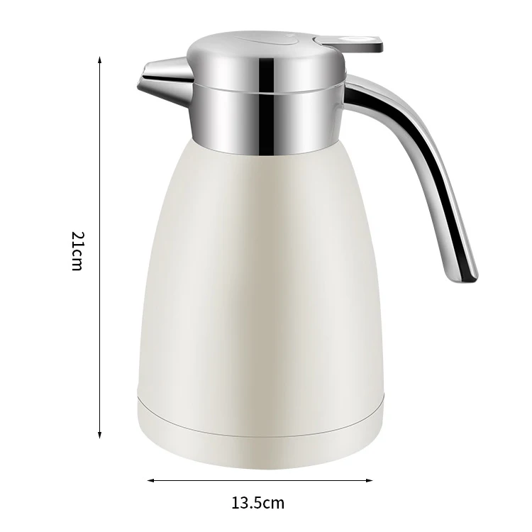 Korean Style 1.2L 1.8L Stainless Steel 304 Insulated Hot Water Coffee Tea Pots & Kettles Vacuum Flasks Thermoses Jug Pot