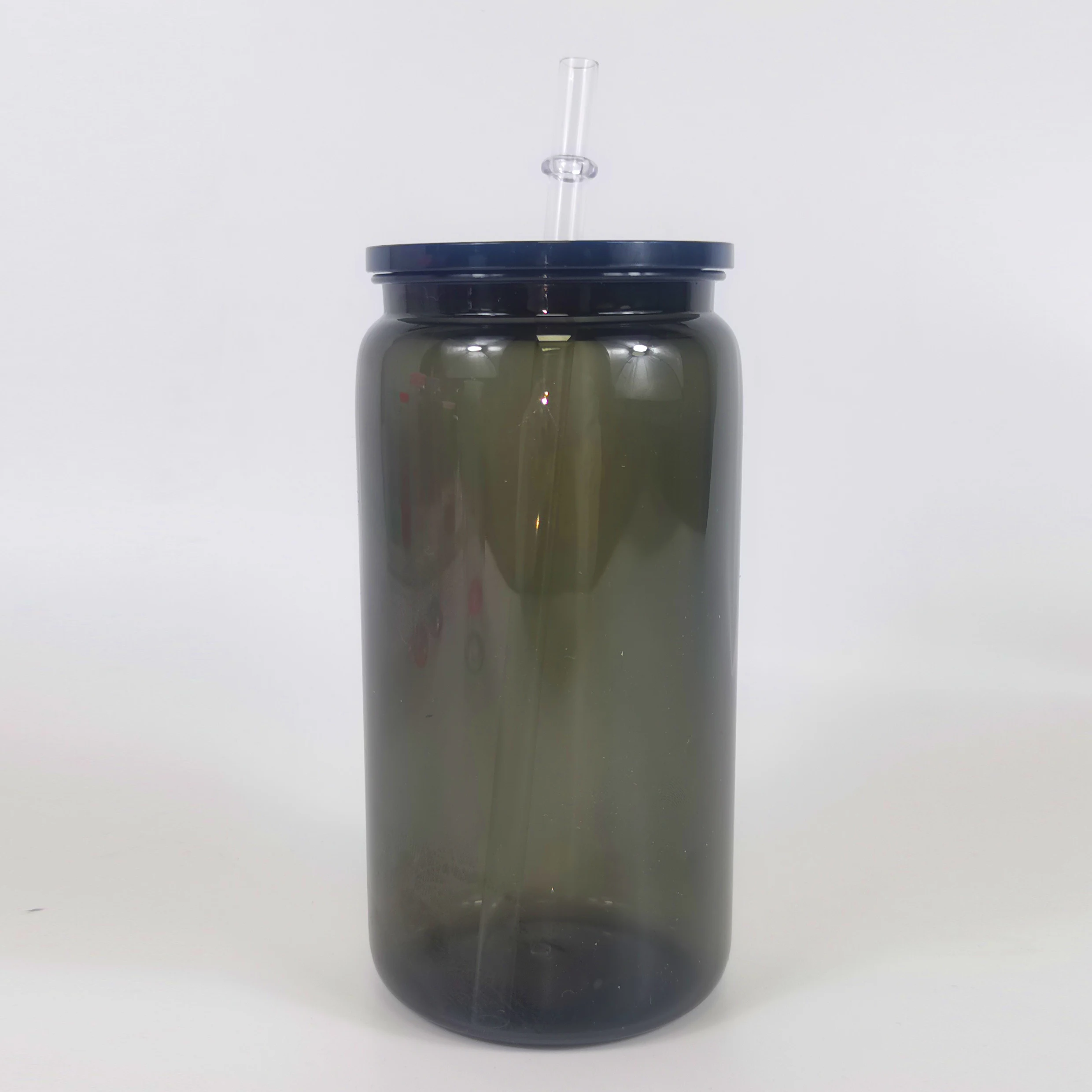 US warehouse Unbreakable plastic acrylic soda beer can jelly transparent mug plastic acrylic 16oz Coffee Mug for UV DTF wraps