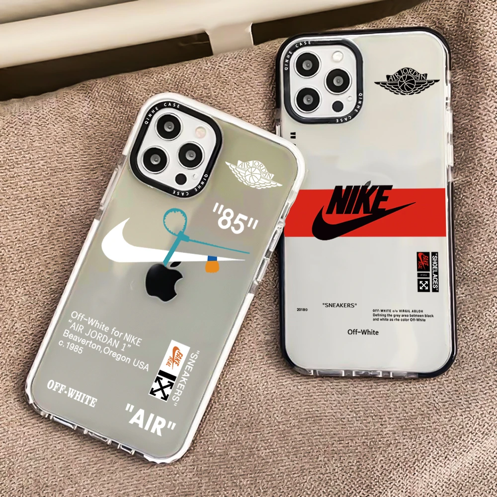 Shockproof Clear Sport symbol TPU Phone Case For iPhone 14 pro max