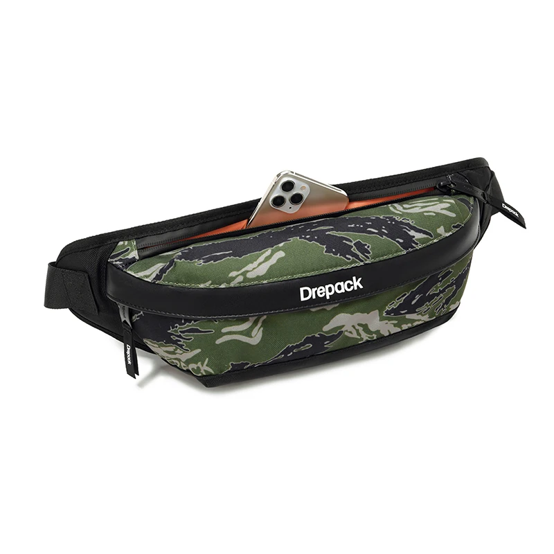 Bsci manufacturer mens side bag canguro fanny pack custom printed waist bag for men boys