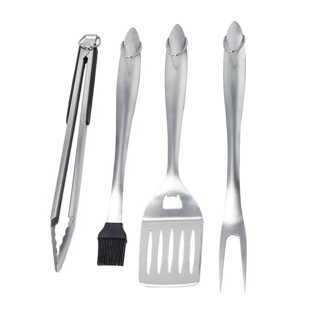 Ручка из нержавеющей стали ТПР 430 набор 4 инструментов для барбекю