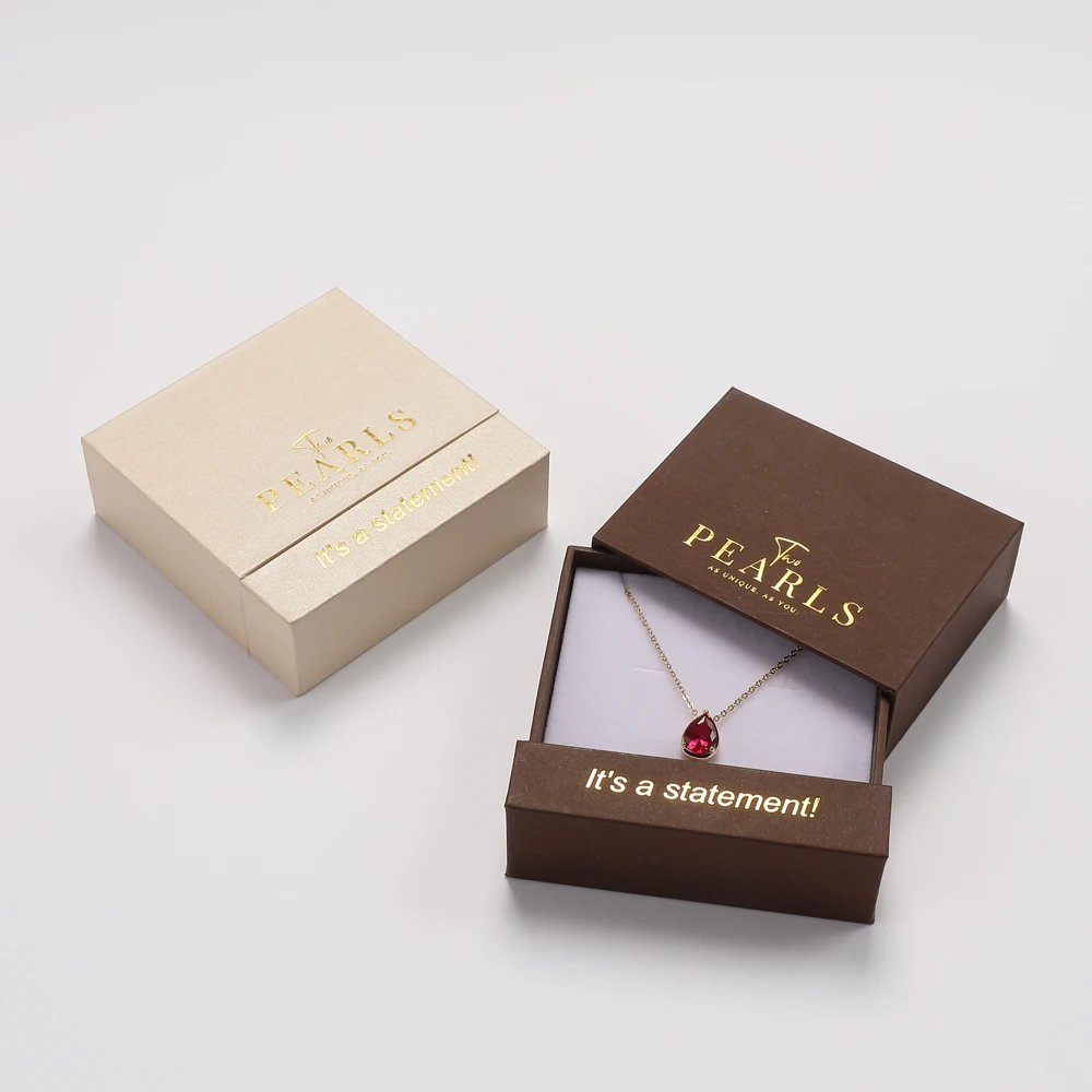 custom logo recyclable handmade slide gift box packing for jewellery earring necklace bracelet rings paper jewelry drawer box